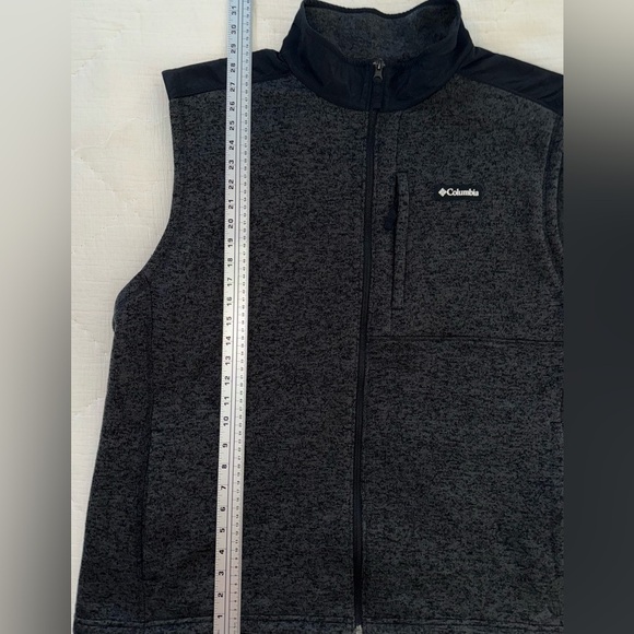 Columbia Men’s 3X Fleece Vest Gray Black Full Zip Outdoor Hiking Jacket MSRP $85 - Picture 8 of 10